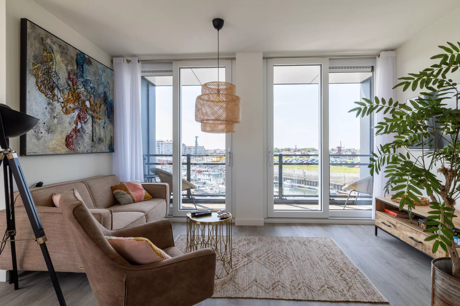Luxe appartement Vista Maris - Havenweg 8-40  Sint-Annaland Oosterschelde-Salon