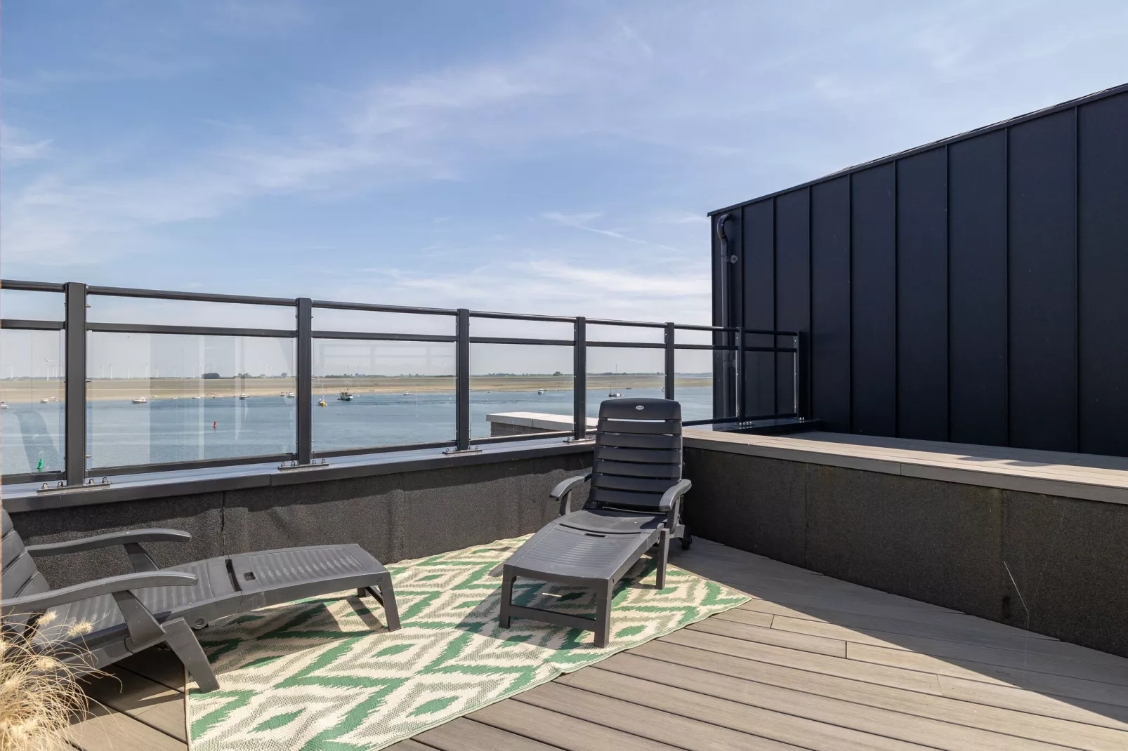 Luxe appartement Vista Maris - Havenweg 8-40  Sint-Annaland Oosterschelde-Balcon-terrasse