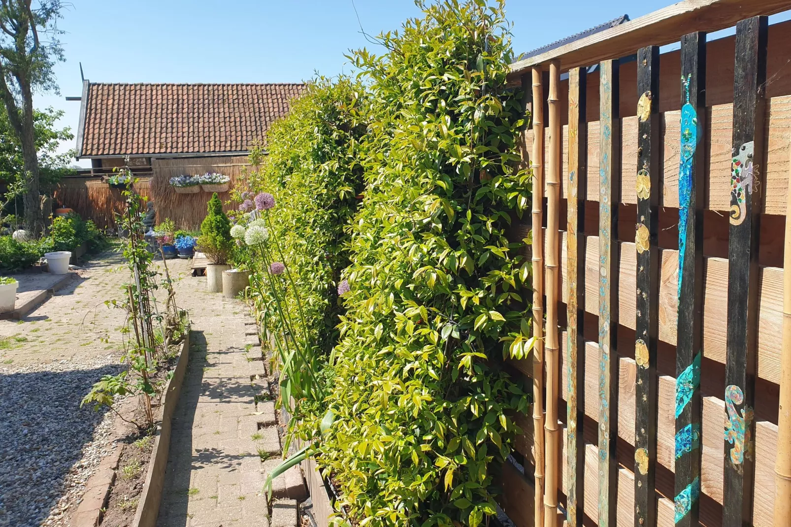 10-14 pax holiday home with seperated appartments and gardens-Gardens summer