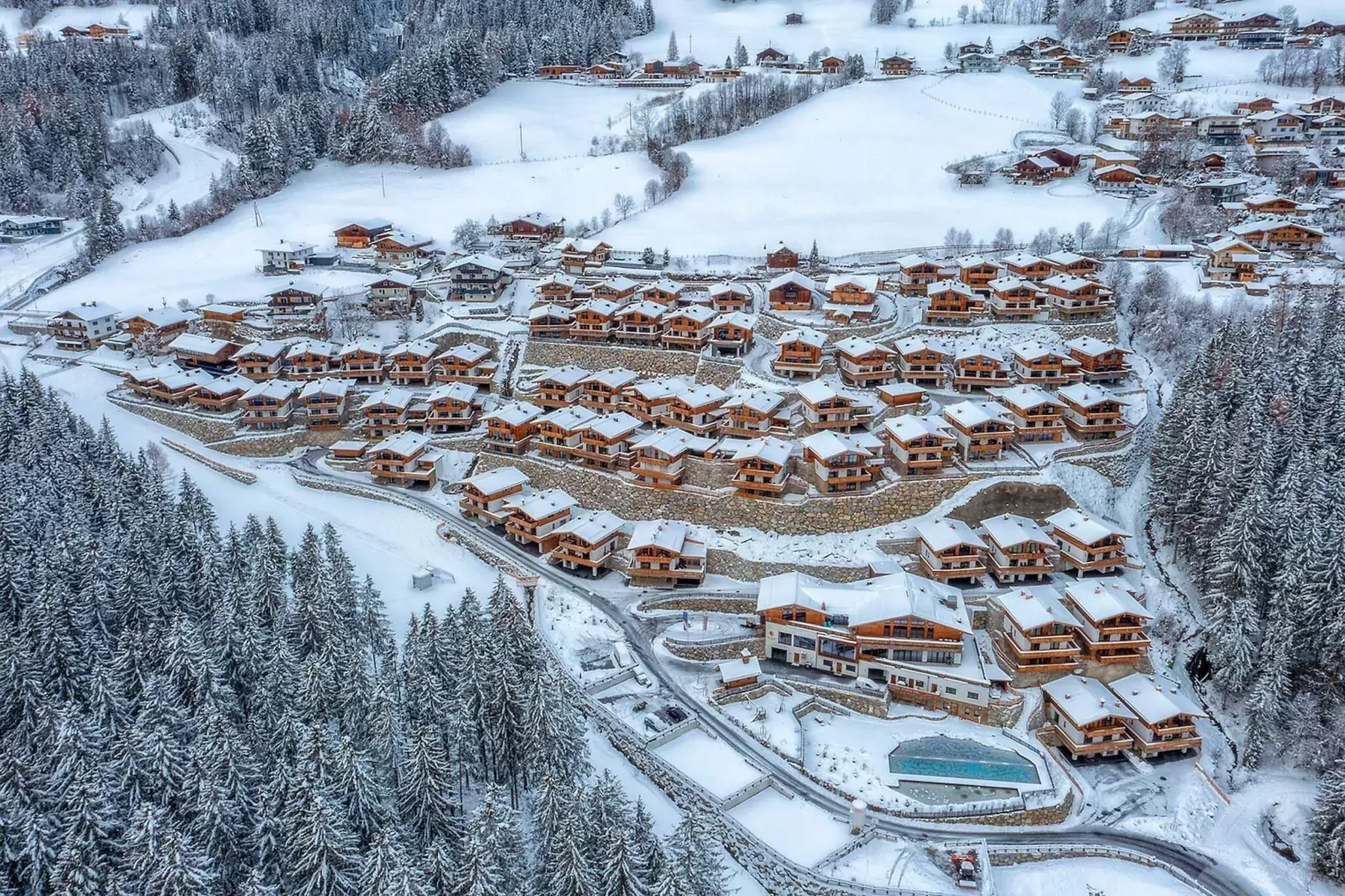 Nationalpark Chalet Goldbergspitze-Extérieur hiver