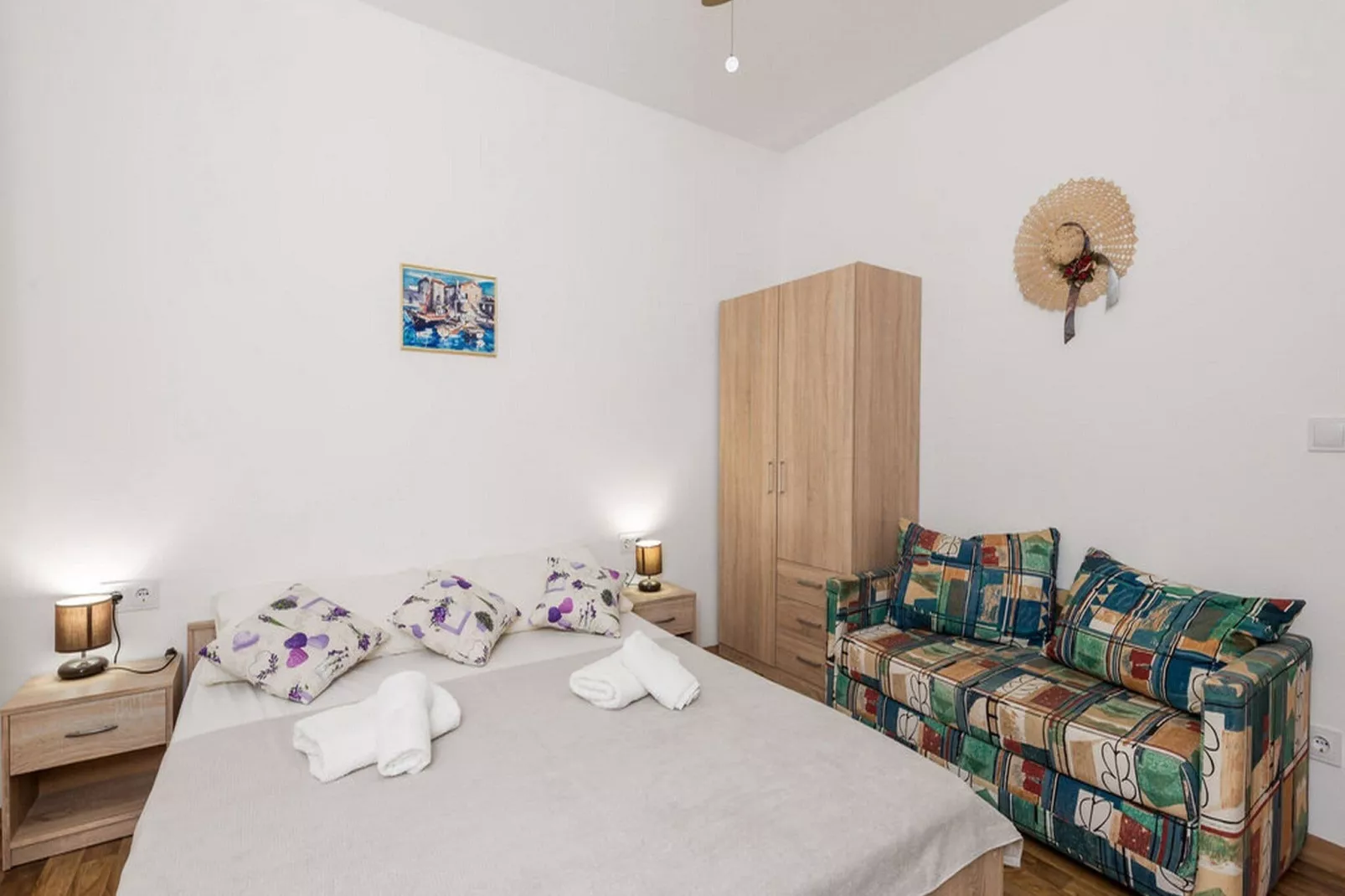 Apartments Sun 4 You - Two Bedroom Apartment with Balcony and Sea View (Apartment 2)-Bedroom