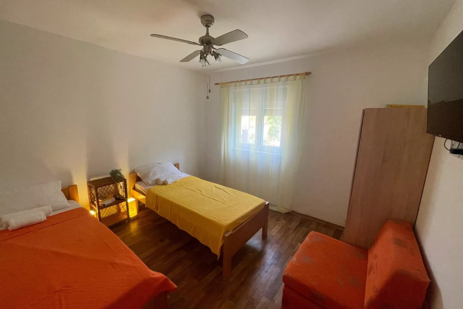 Apartments Sun 4 You - Two Bedroom Apartment with Balcony and Sea View (Apartment 2)-Bedroom