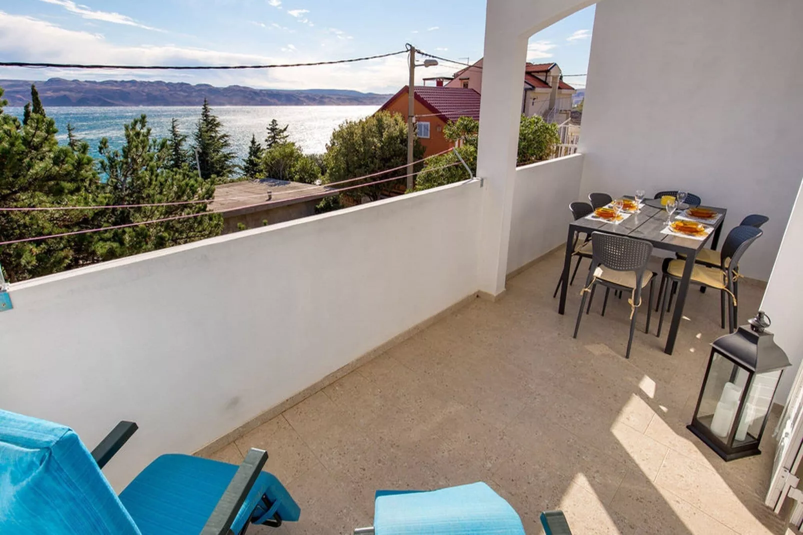 Apartments Sun 4 You - Two Bedroom Apartment with Balcony and Sea View (Apartment 2)-Terrace balcony