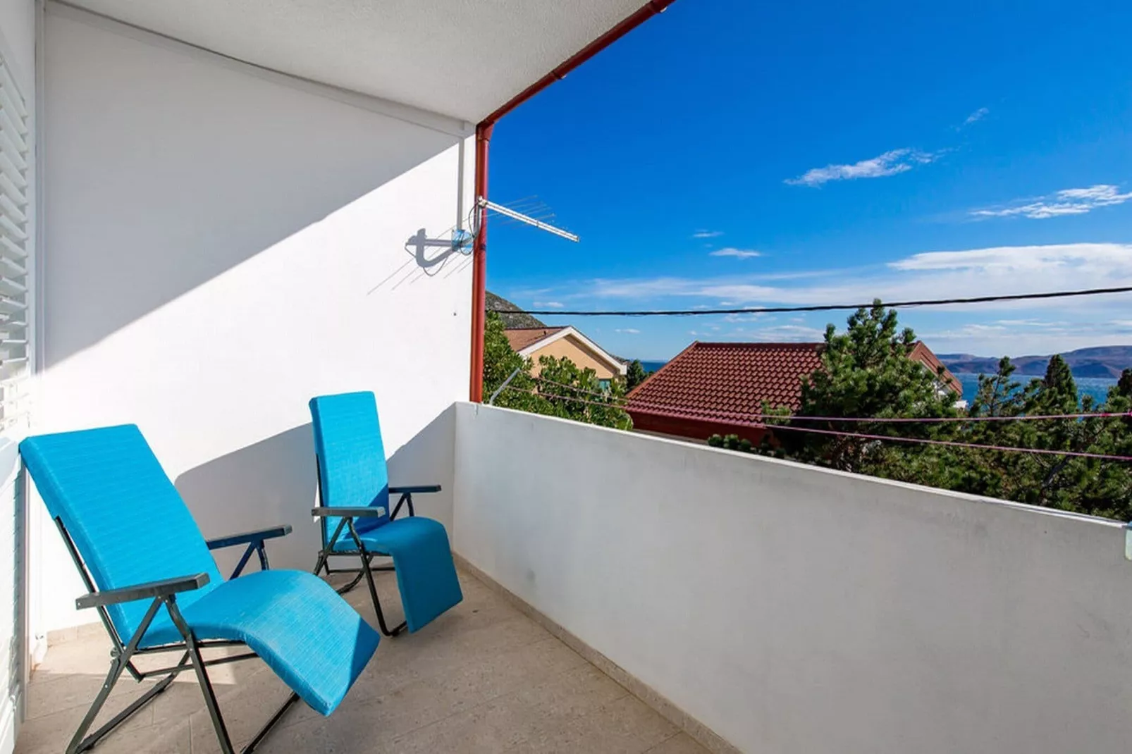 Apartments Sun 4 You - Two Bedroom Apartment with Balcony and Sea View (Apartment 2)-Terrace balcony