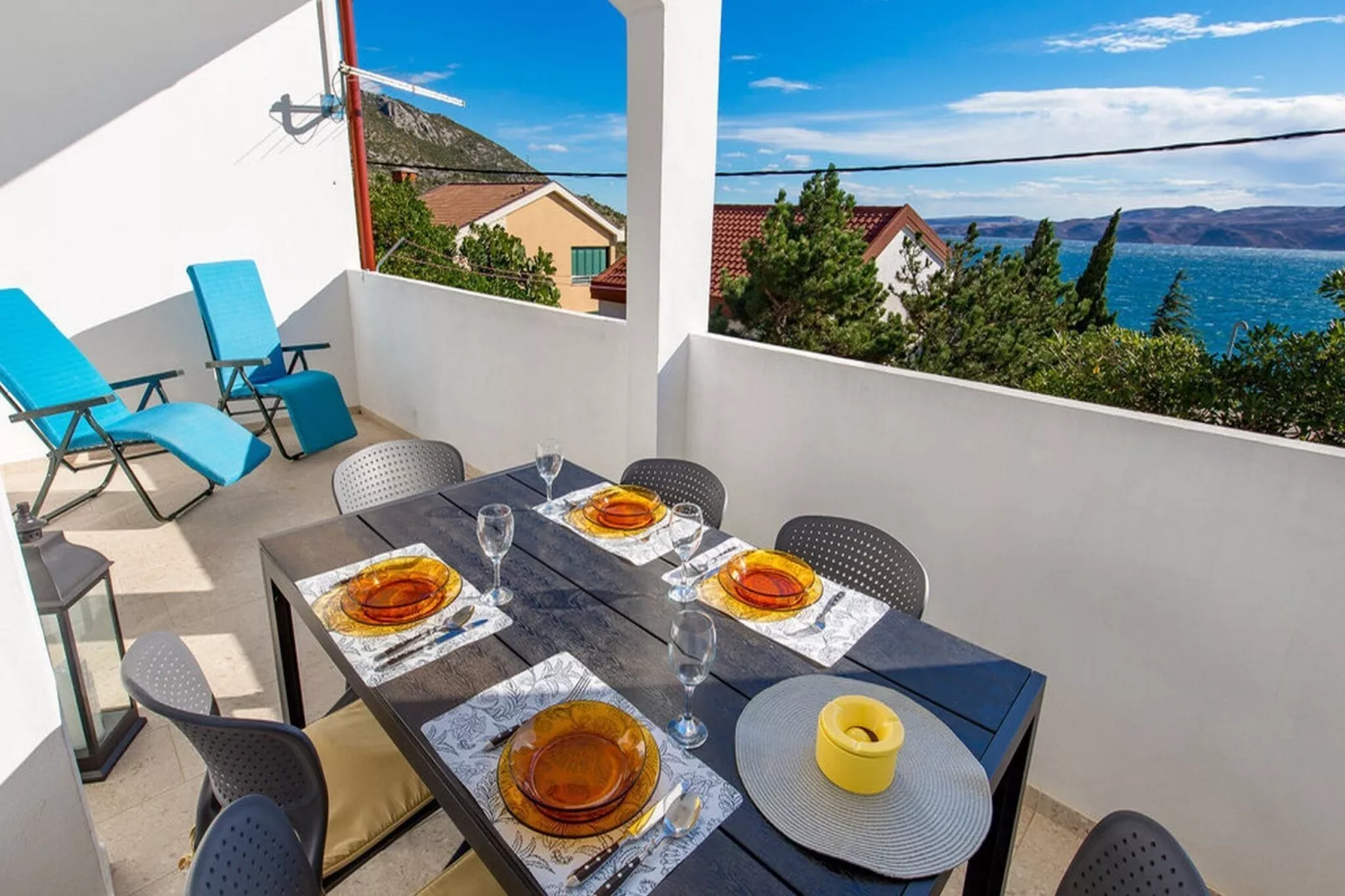 Apartments Sun 4 You - Two Bedroom Apartment with Balcony and Sea View (Apartment 2)-Terrace balcony