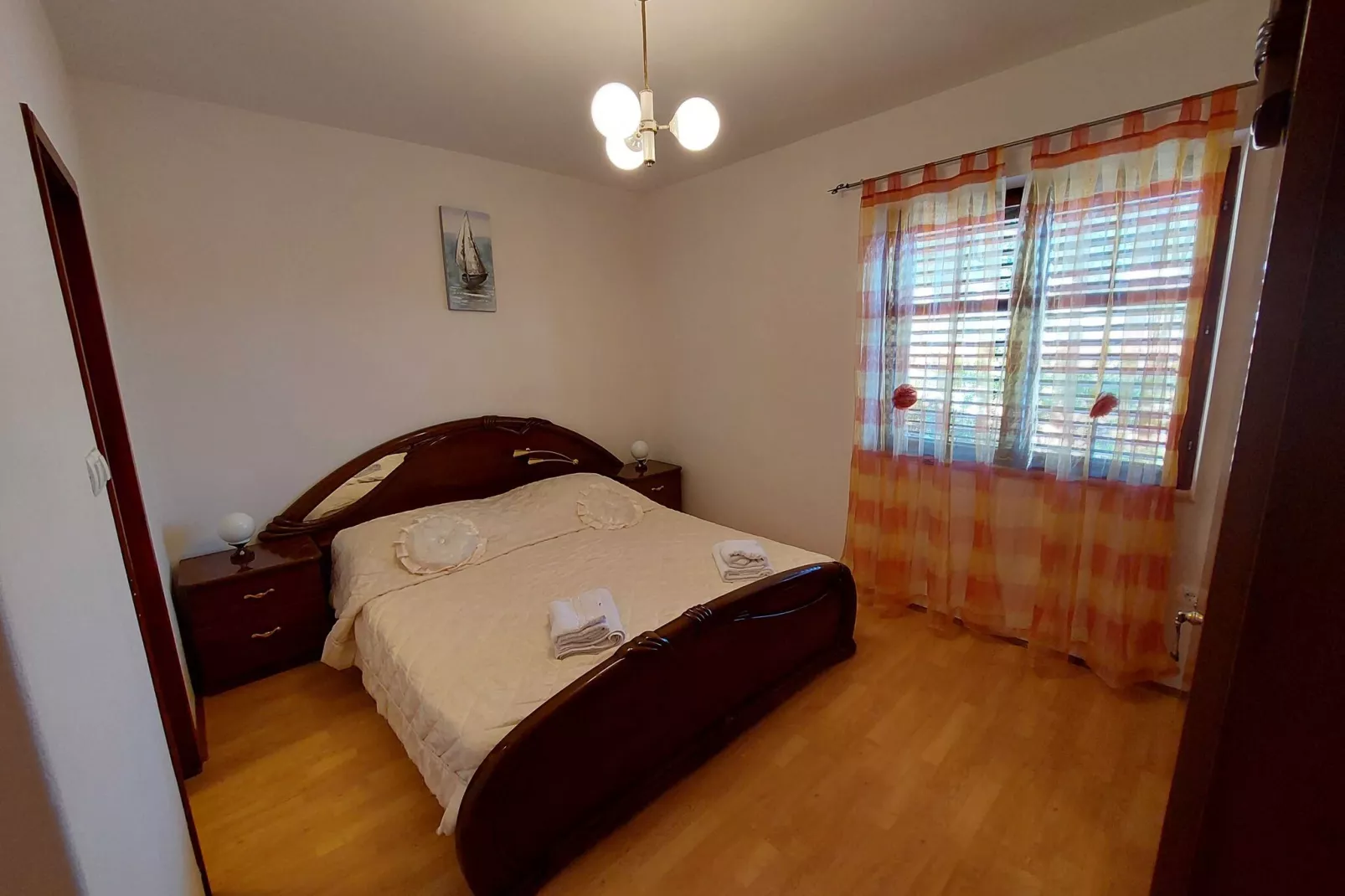 Apartment Dominik - Two Bedroom Apartment with Terrace and Sea View-Bedroom