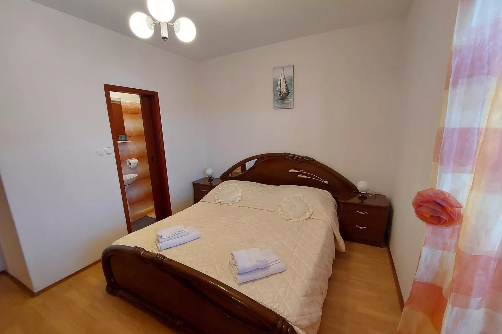 Apartment Dominik - Two Bedroom Apartment with Terrace and Sea View-Bedroom