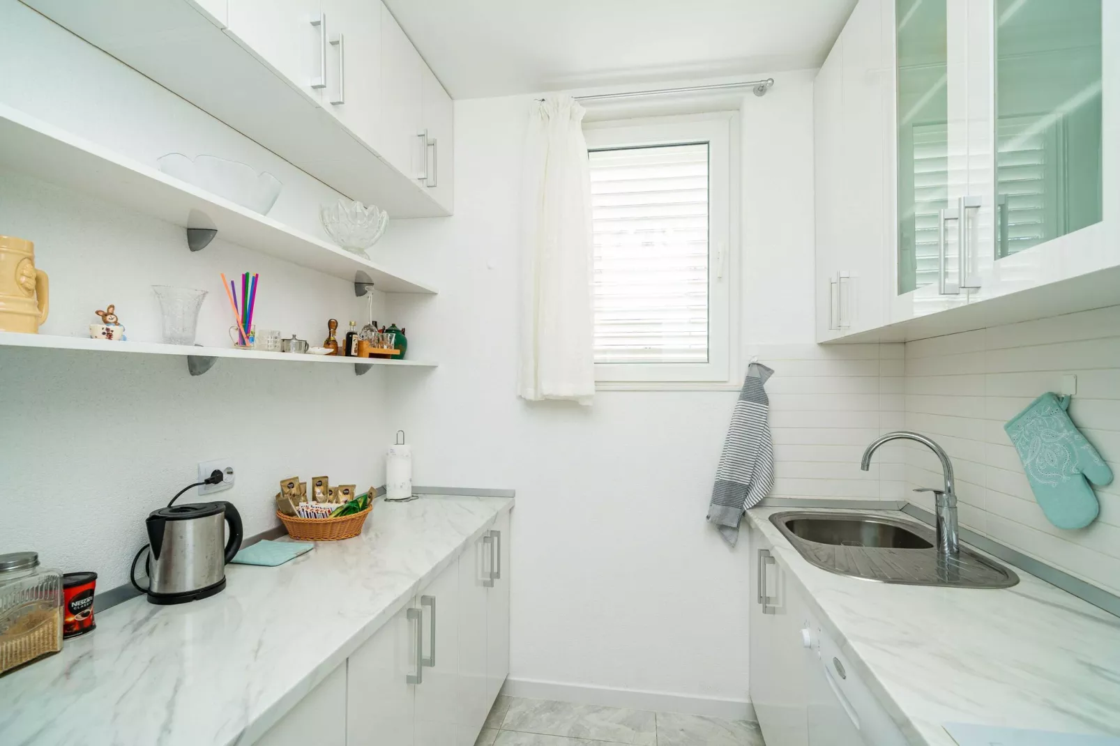 Apartment Klaudia - Two Bedroom Apartment with Balcony-Kitchen