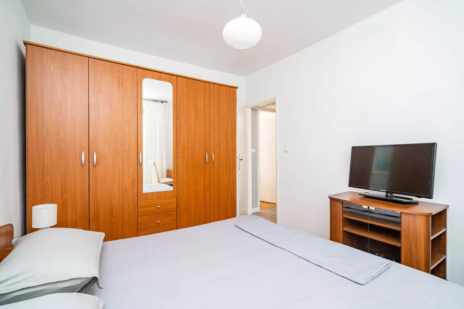Apartment Klaudia - Two Bedroom Apartment with Balcony-Bedroom