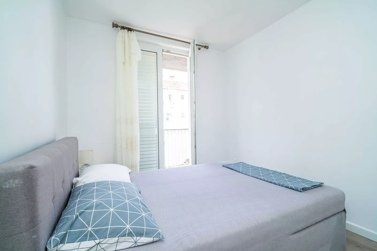 Apartment Klaudia - Two Bedroom Apartment with Balcony-Bedroom
