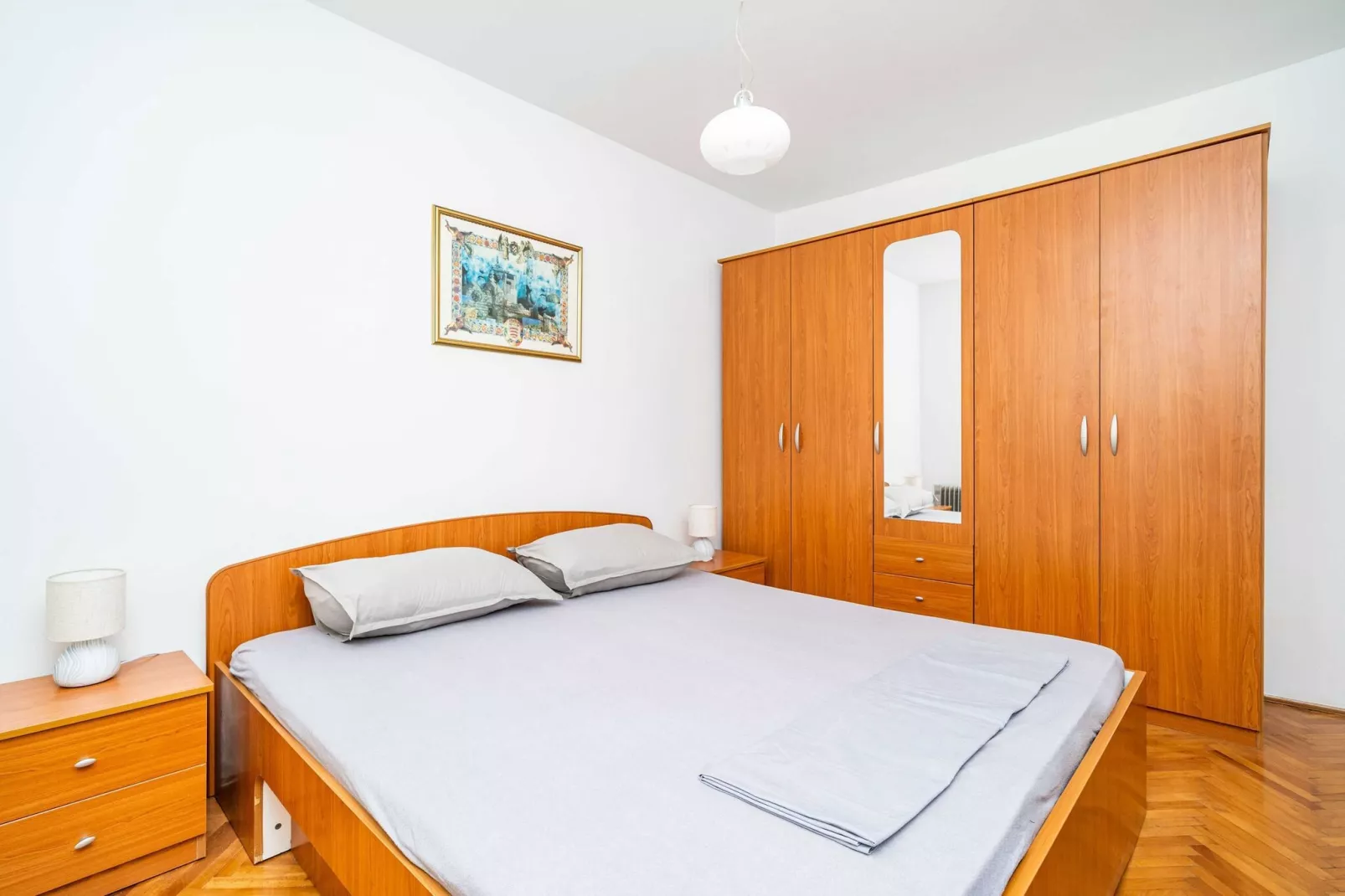 Apartment Klaudia - Two Bedroom Apartment with Balcony-Bedroom