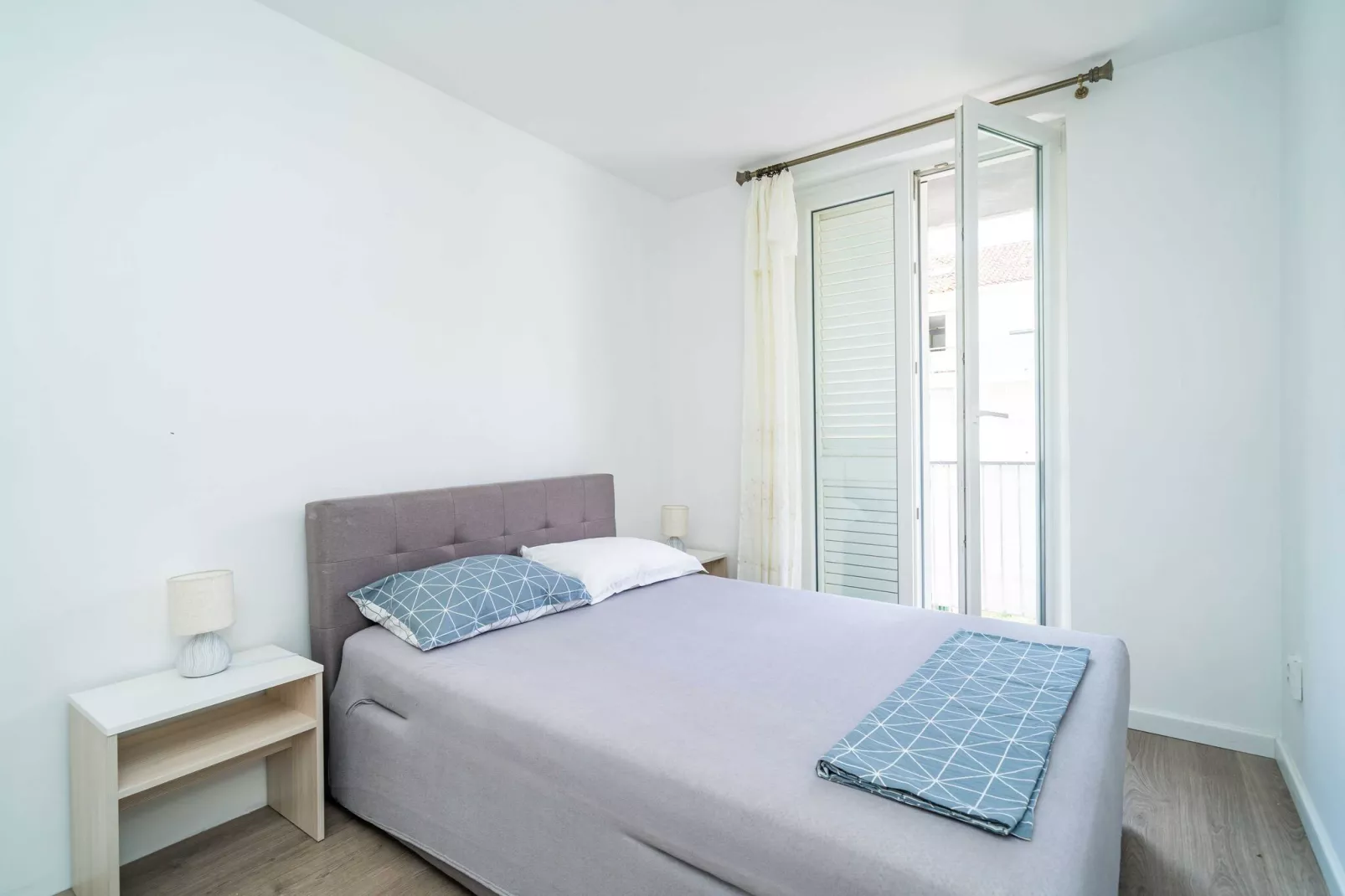 Apartment Klaudia - Two Bedroom Apartment with Balcony-Bedroom