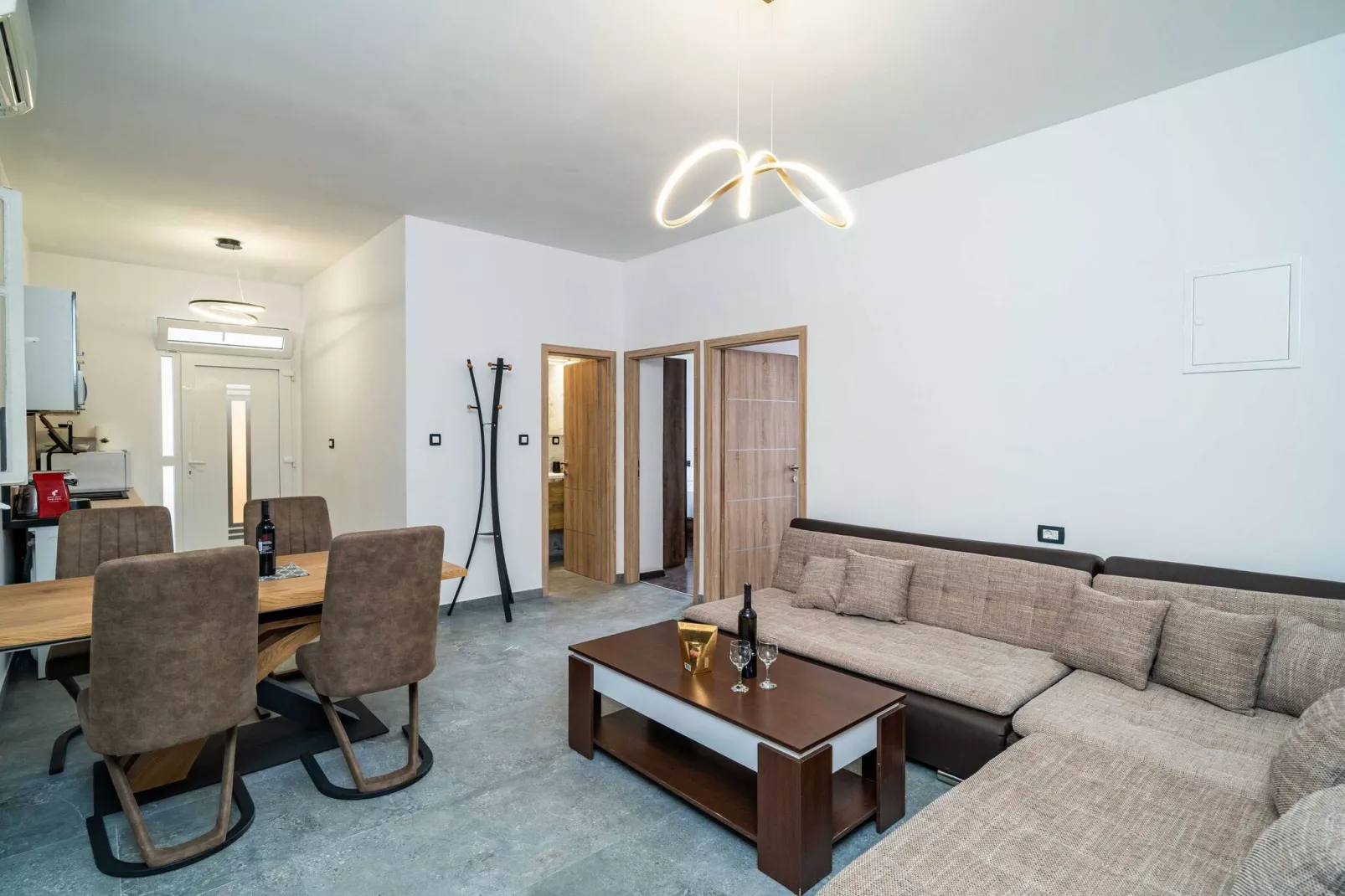 DUxperience Apartment - Two Bedroom Apartment with Terrace and Sea View-Living room