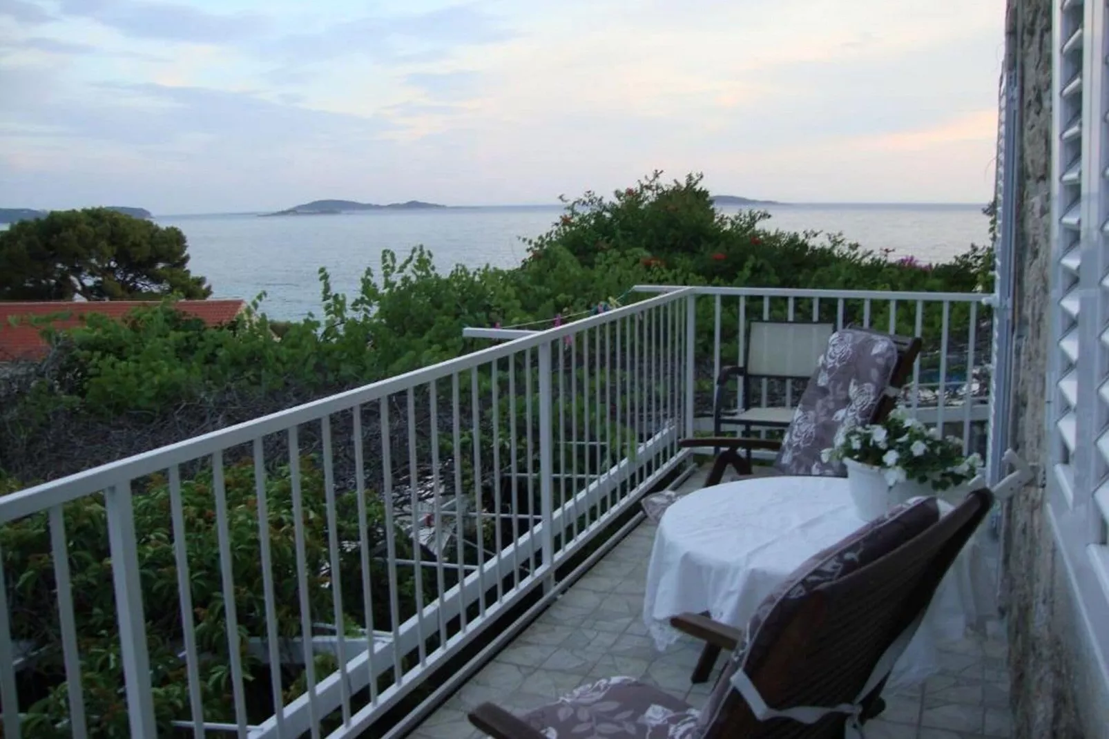 Apartments Villa Mare - One Bedroom Apartment with Balcony and Sea View A3-Terrace balcony