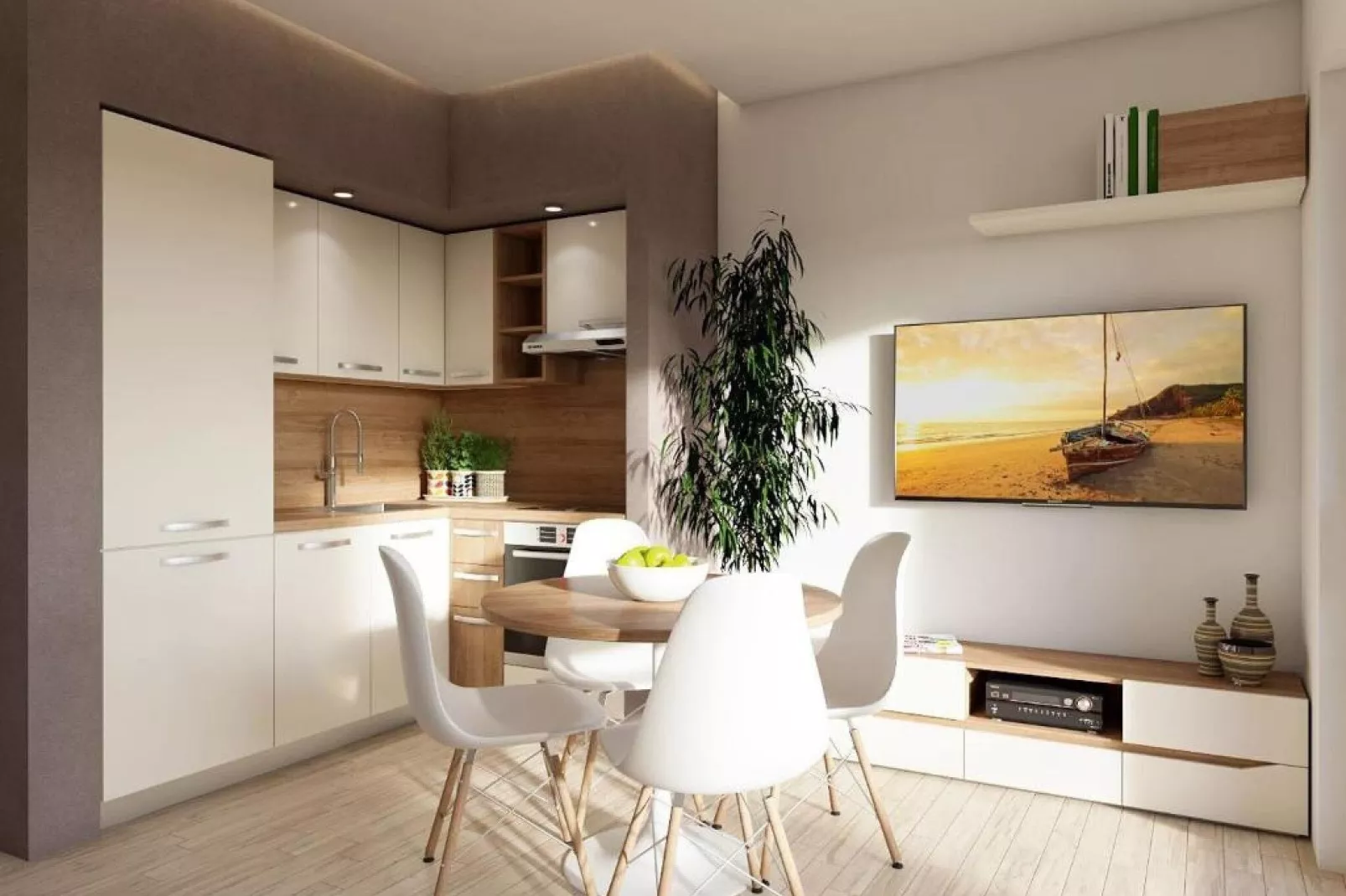 Apartments Villa Subic - One Bedroom Apartment with Balcony A1-Kitchen