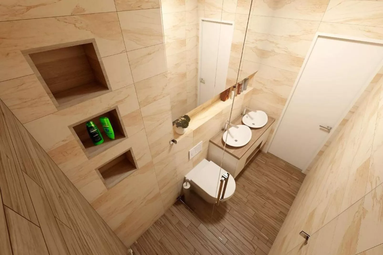 Apartments Villa Subic - One Bedroom Apartment with Balcony A1-Bathroom