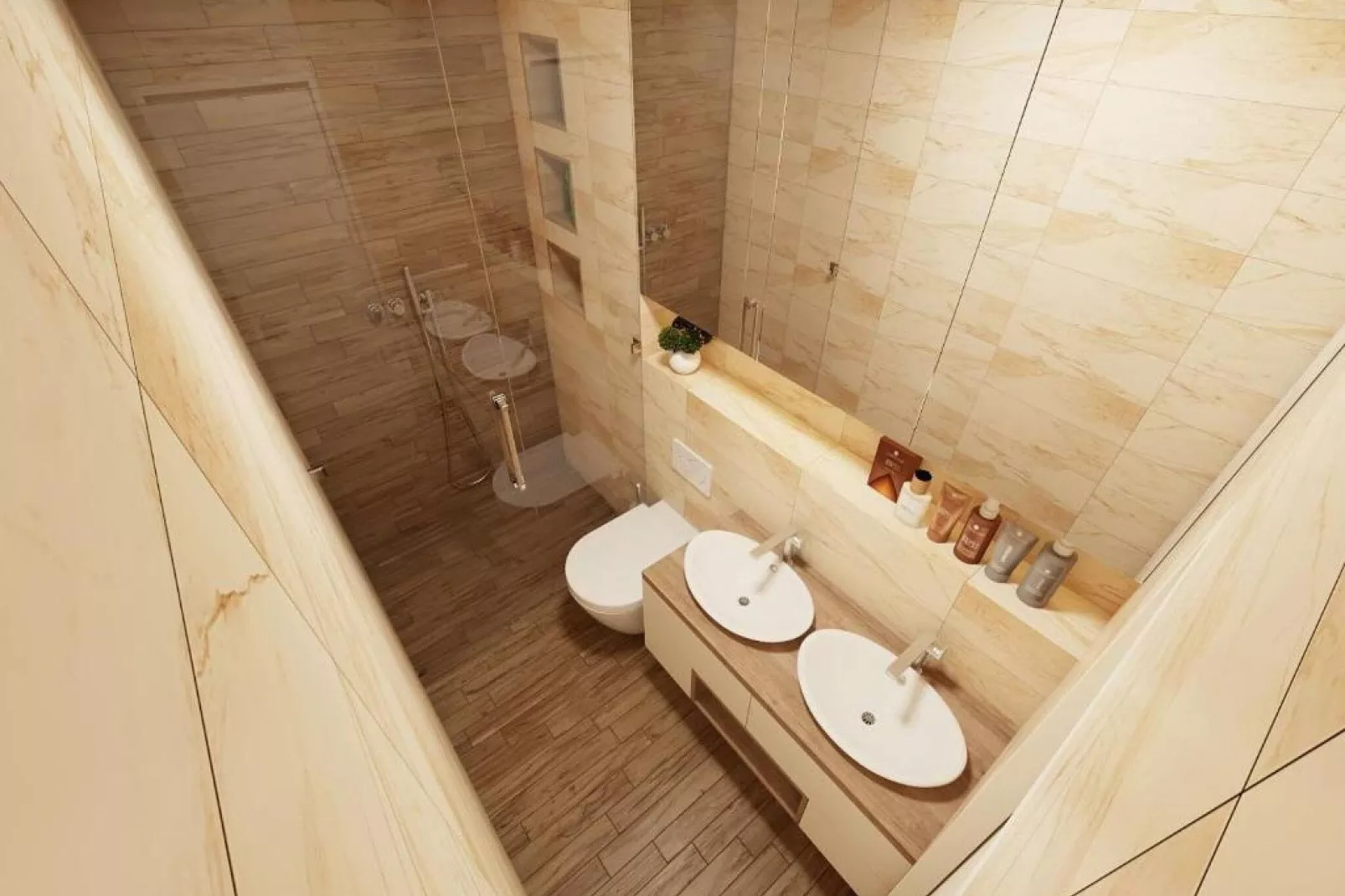 Apartments Villa Subic - One Bedroom Apartment with Balcony A1-Bathroom
