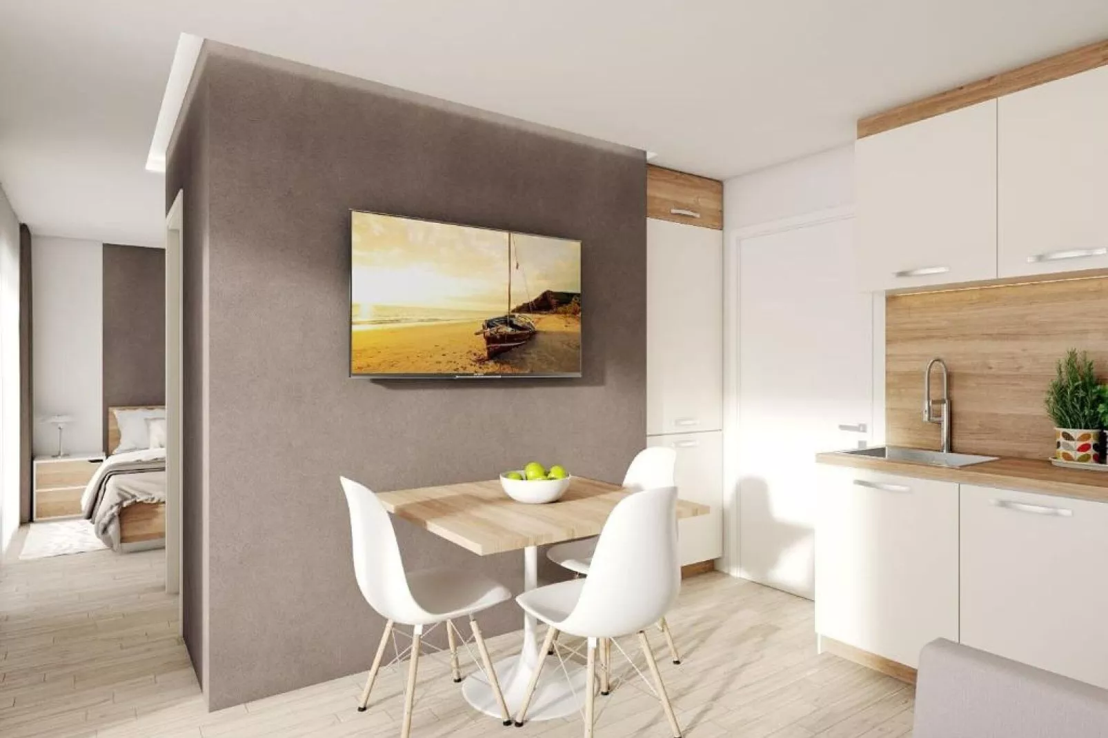 Apartments Villa Subic - Superior One Bedroom Apartment with Balcony B1-Küche