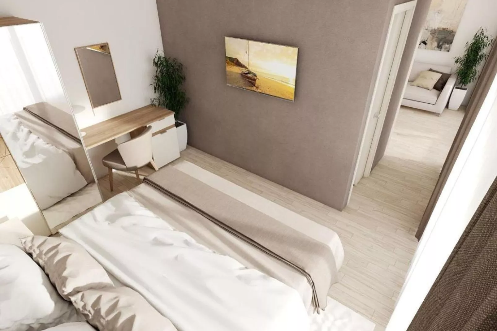 Apartments Villa Subic - Superior One Bedroom Apartment with Balcony B1-Schlafzimmer
