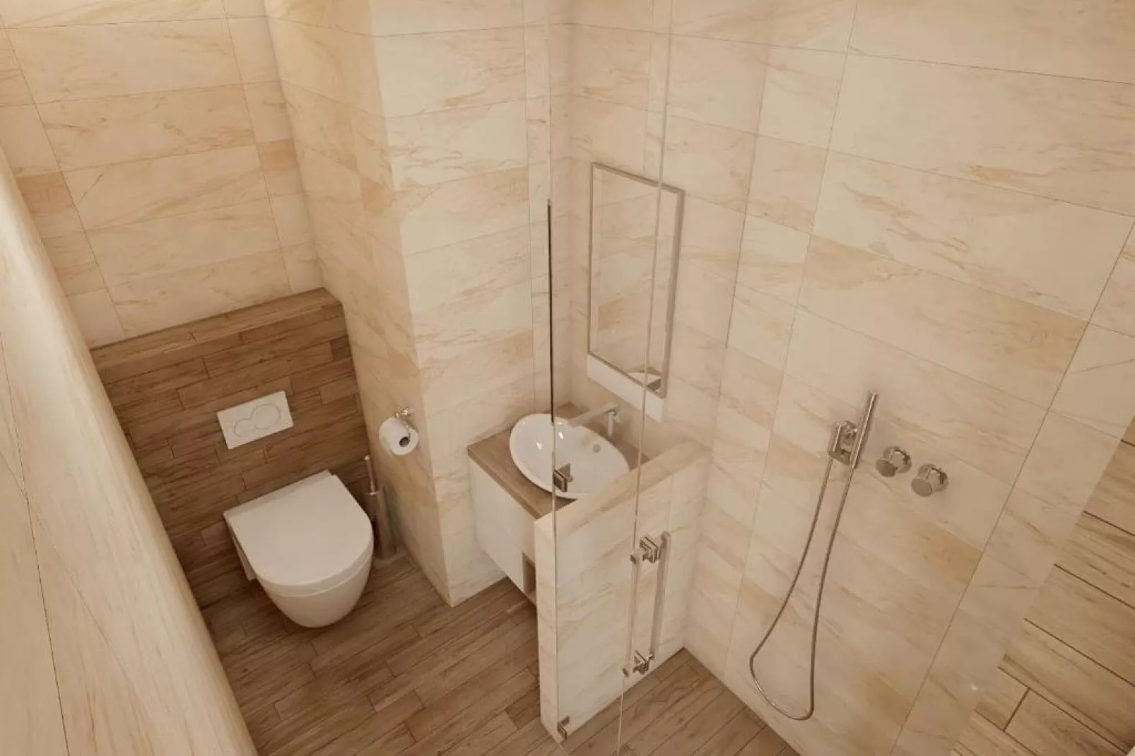 Apartments Villa Subic - Superior One Bedroom Apartment with Balcony B1-Badezimmer