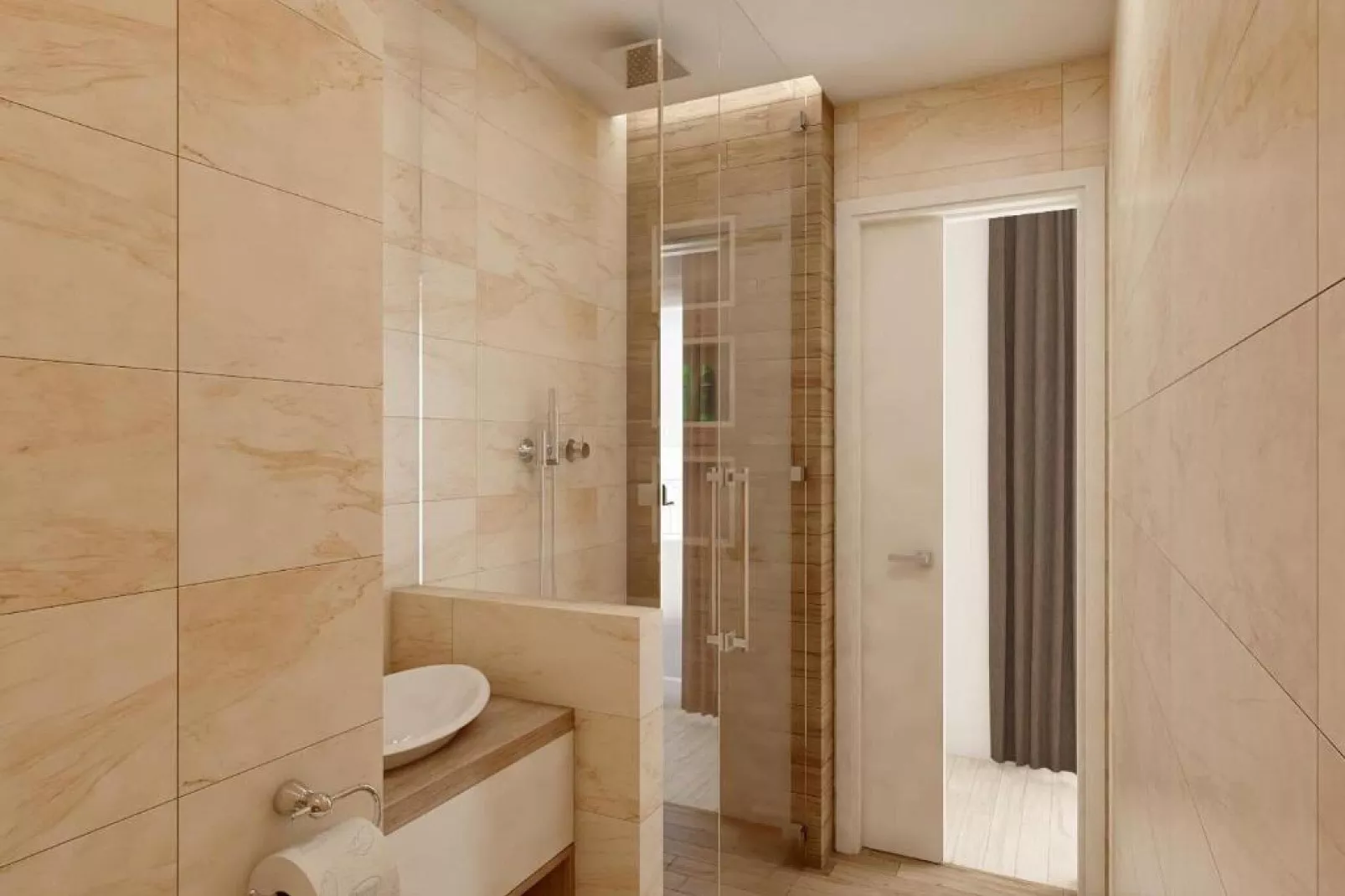 Apartments Villa Subic - Superior One Bedroom Apartment with Balcony B1-Badezimmer