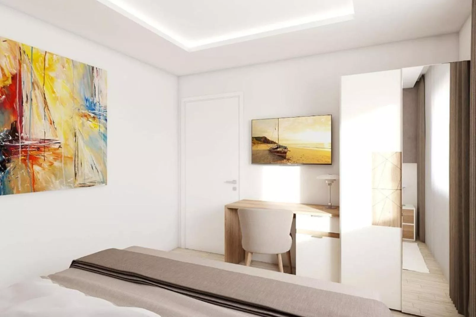 Apartments Villa Subic - Superior Two Bedroom Apartment with Balcony B2-Chambre