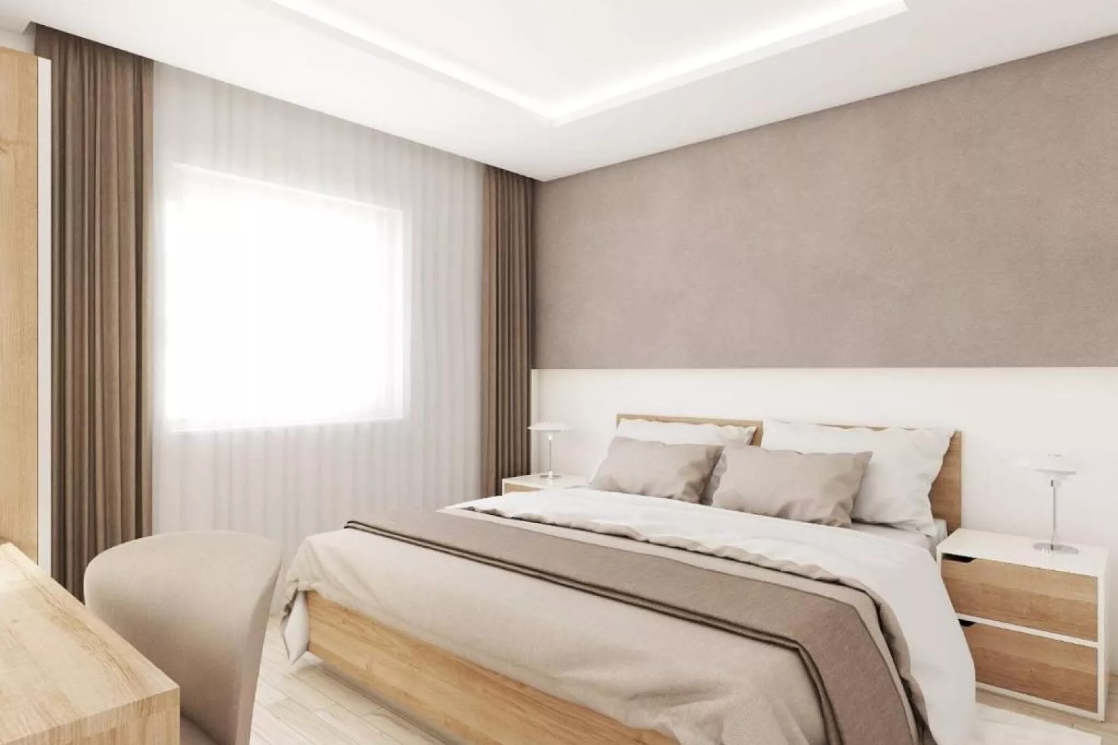 Apartments Villa Subic - Superior Two Bedroom Apartment with Balcony B2-Chambre