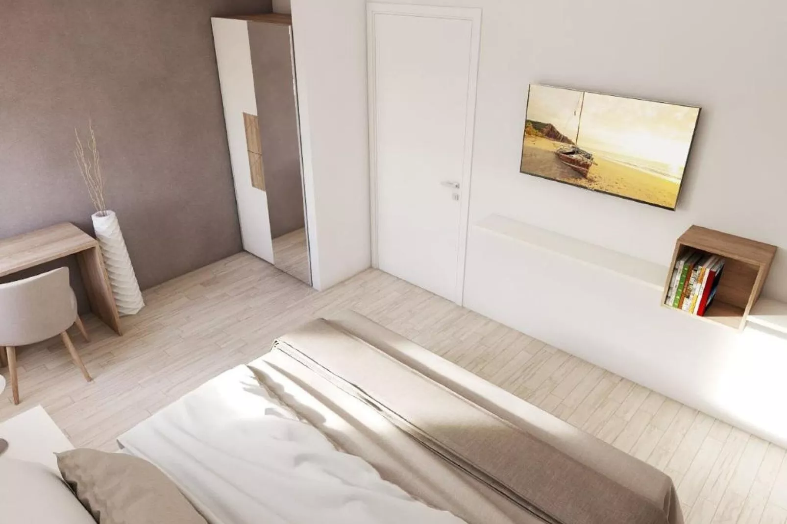 Apartments Villa Subic - Superior Two Bedroom Apartment with Balcony B2-Chambre