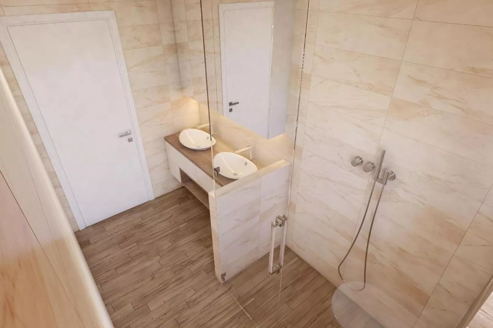Apartments Villa Subic - Superior Two Bedroom Apartment with Balcony B2-Salle de bain