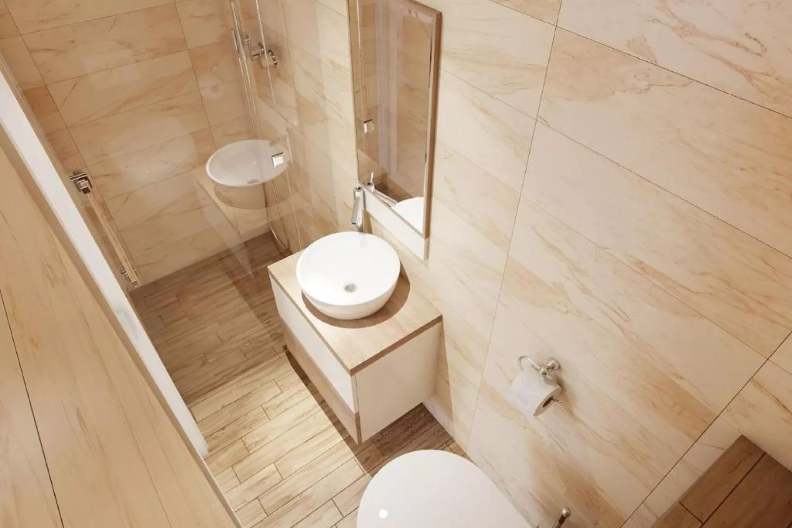 Apartments Villa Subic - One Bedroom Apartment C1-Salle de bain