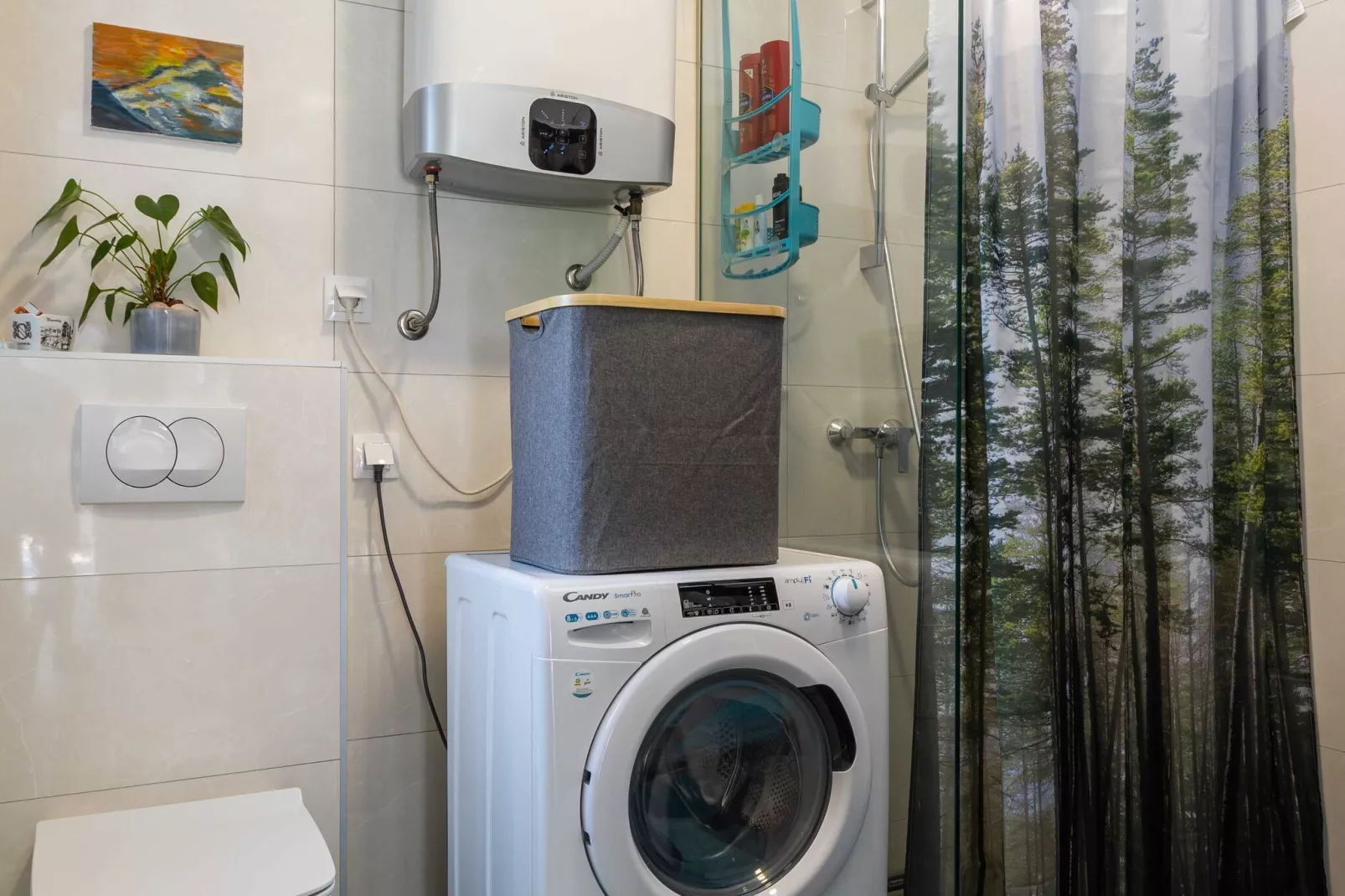 Apartment Good Vibes - One Bedroom Apartment with Balcony-Bathroom