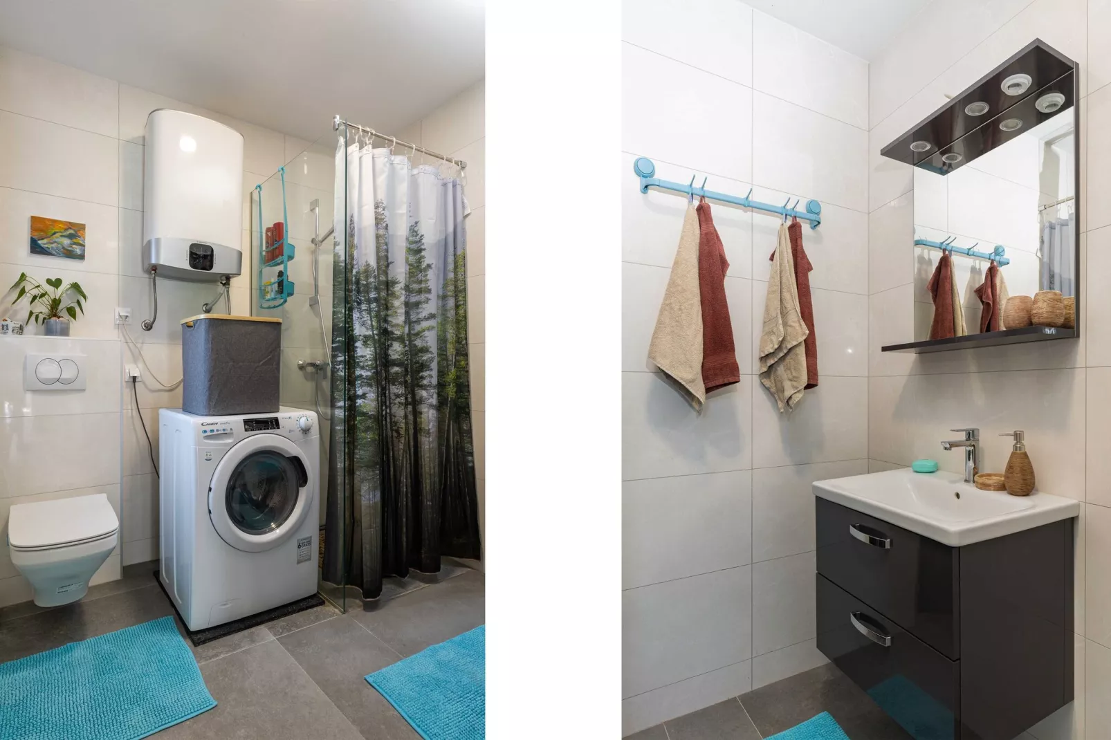 Apartment Good Vibes - One Bedroom Apartment with Balcony-Bathroom