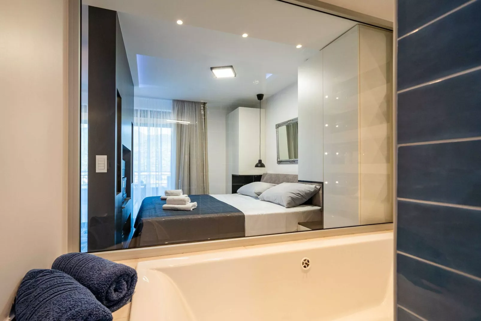 Apartments Villa Arcadia - Studio Apartment with Terrace and Shared Swimming Pool A2-Salle de bain