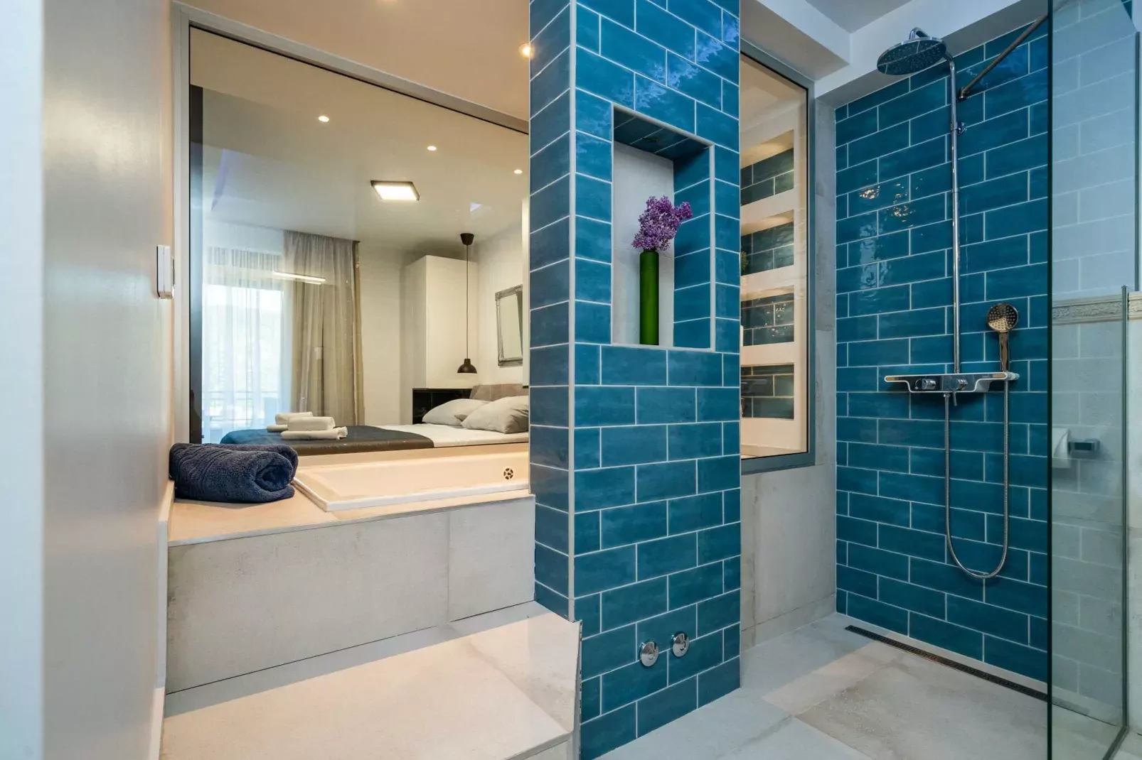 Apartments Villa Arcadia - Studio Apartment with Terrace and Shared Swimming Pool A2-Salle de bain