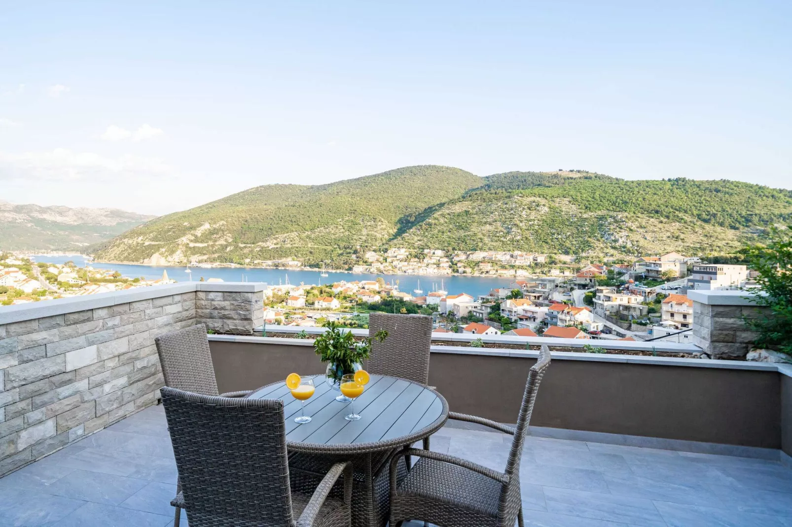 Apartments Villa Arcadia - One Bedroom Apartment with Shared Swimming Pool A3-Terrasse