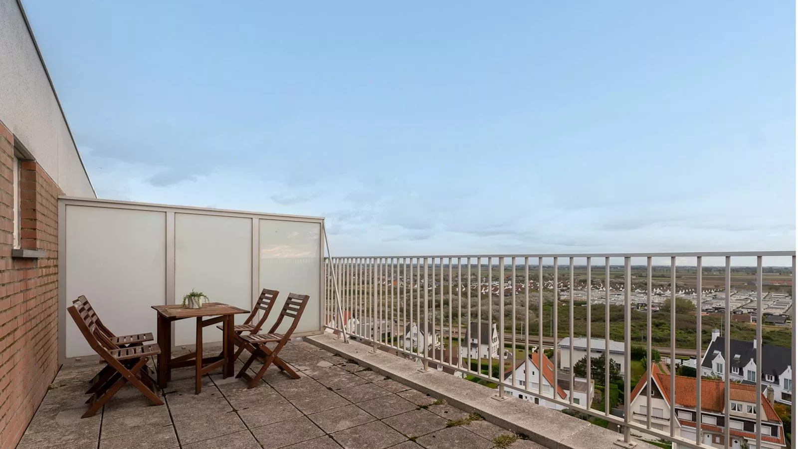 10 hoog aan zee-Terrace balcony