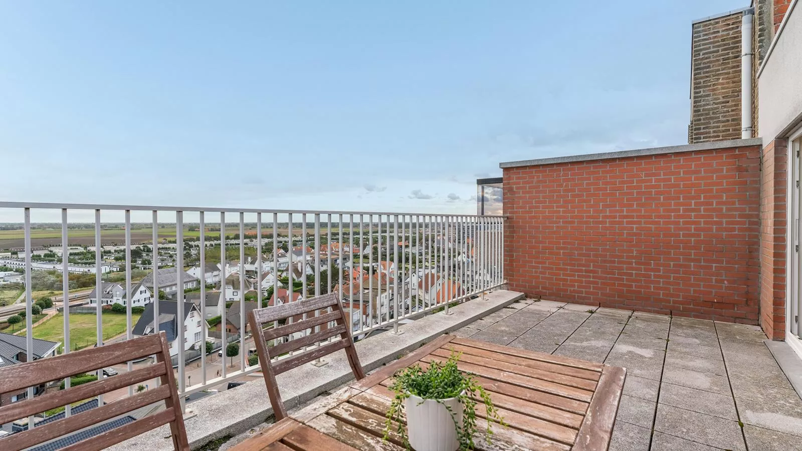 10 hoog aan zee-Terrace balcony