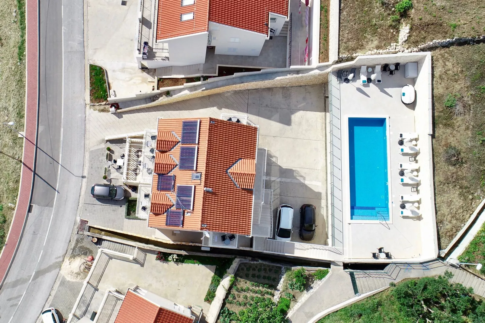Villa Samba - Studio Apartment with Balcony and Sea View-Pool
