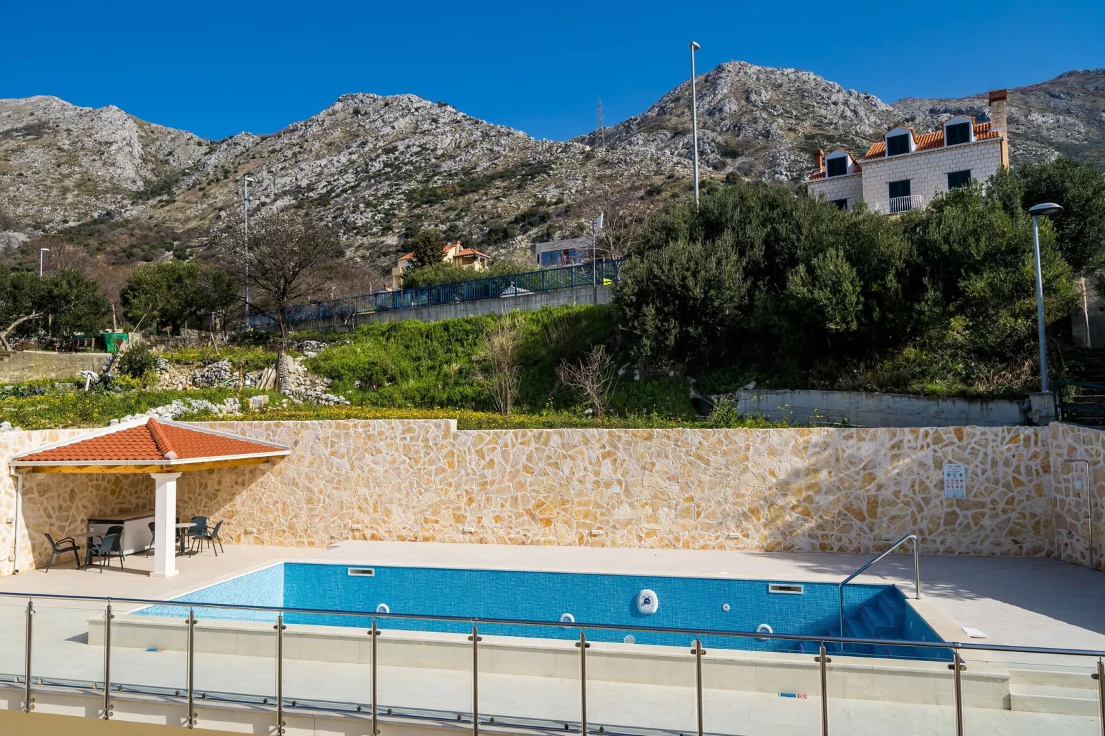 Villa Samba - Double Room with Balcony and Sea View - gasi se-Pool