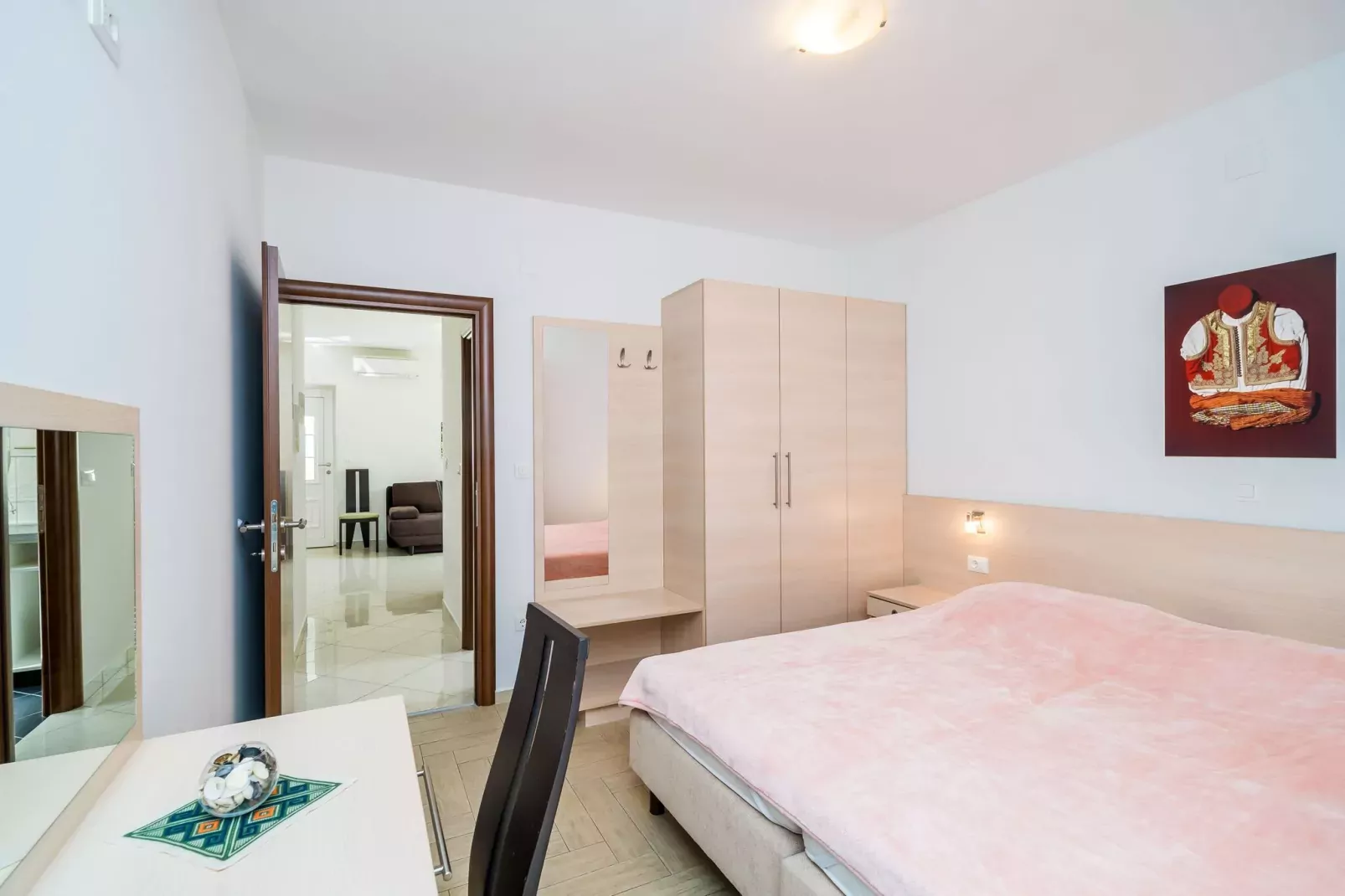 Villa Samba - Superior One-Bedroom Apartment with Balcony and Sea View-Bedroom