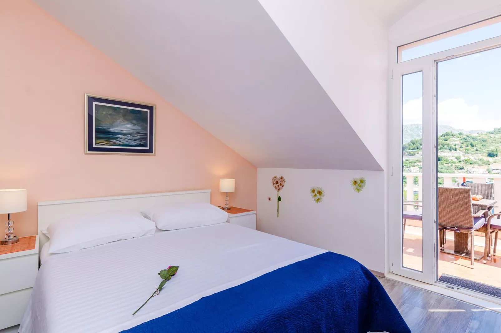 Guest House Avdic - Superior Studio Apartment with Balcony and Sea View-Bedroom