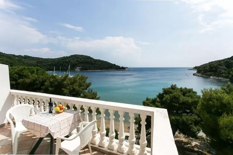 Apartmetns Franka Saplunara-One-Bedroom Apartment with Terrace and Sea View No2-Terrace
