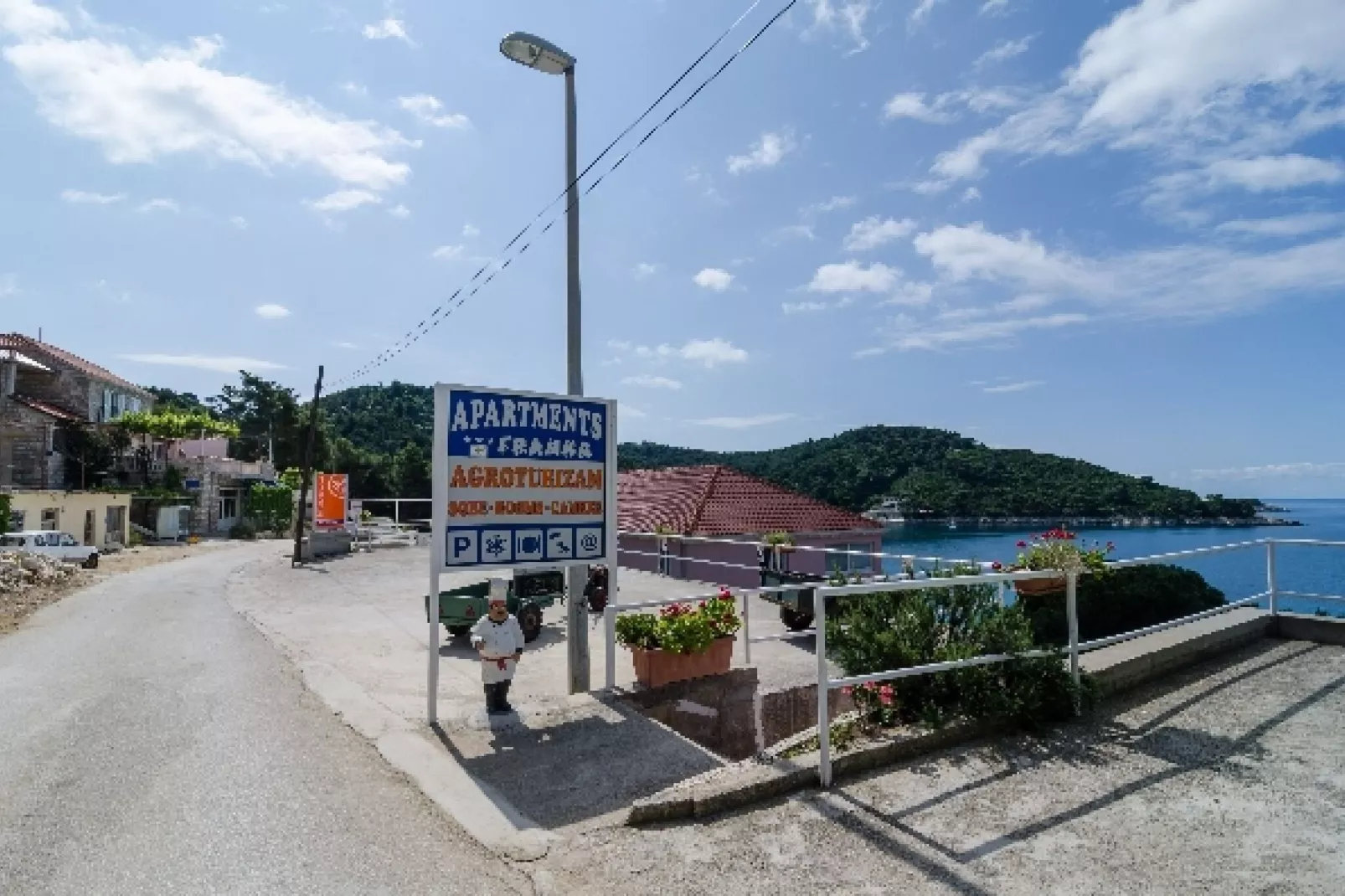 Apartments Franka Saplunara-Double Room with Terrace and Sea View-Outdoor