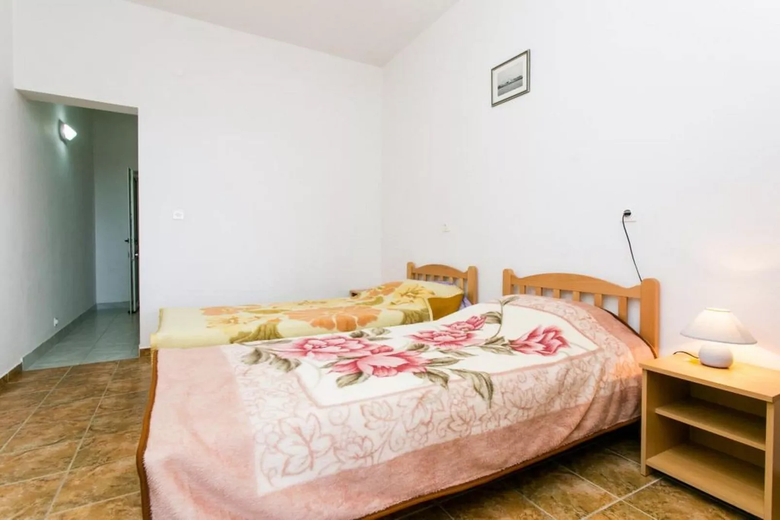 Apartments Franka Saplunara-Twin Room with Terrace and Sea view  No1-Bedroom