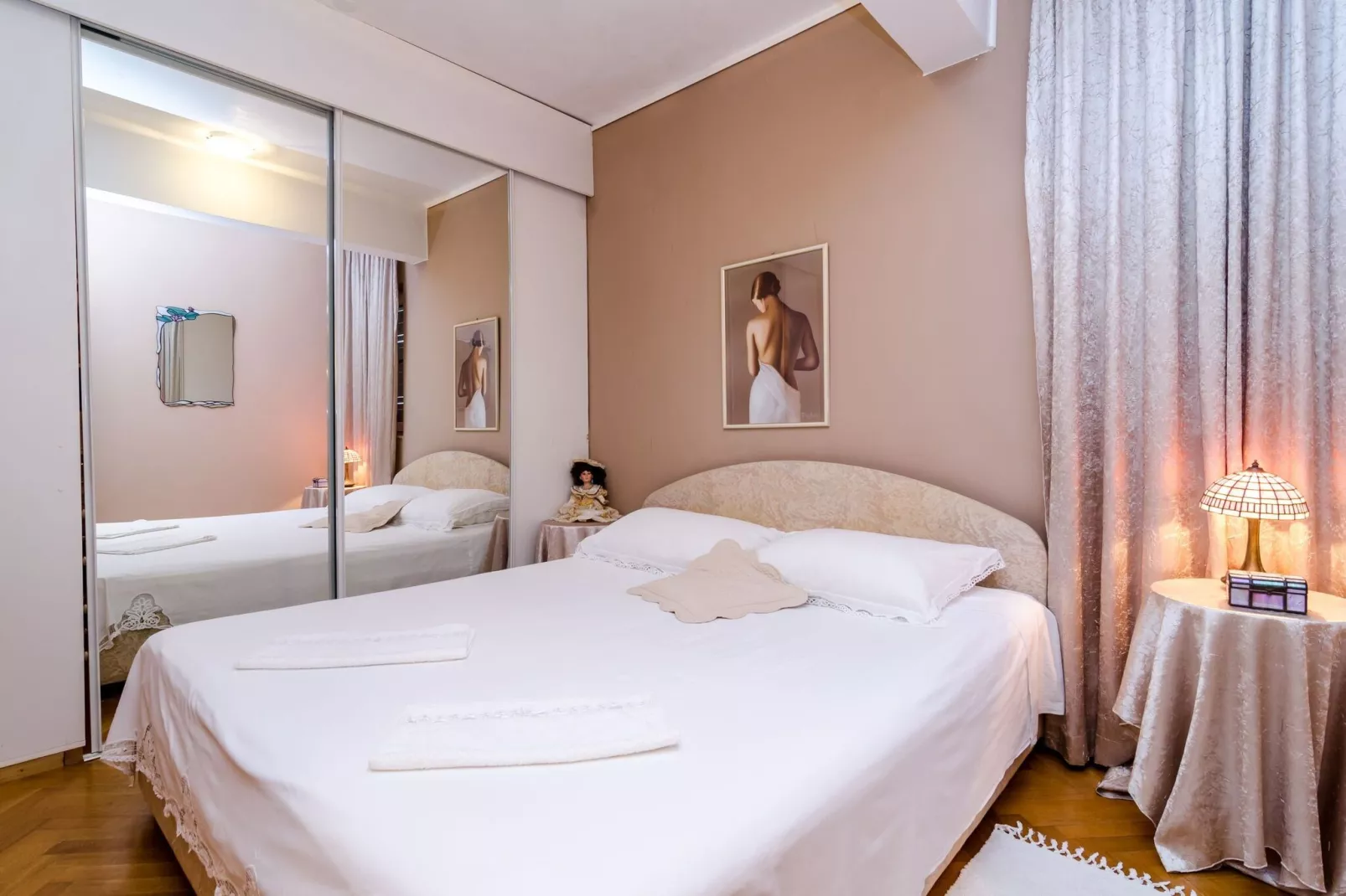 Apartment Paco - Three-Bedroom Apartment with Balcony and Sea View-Schlafzimmer