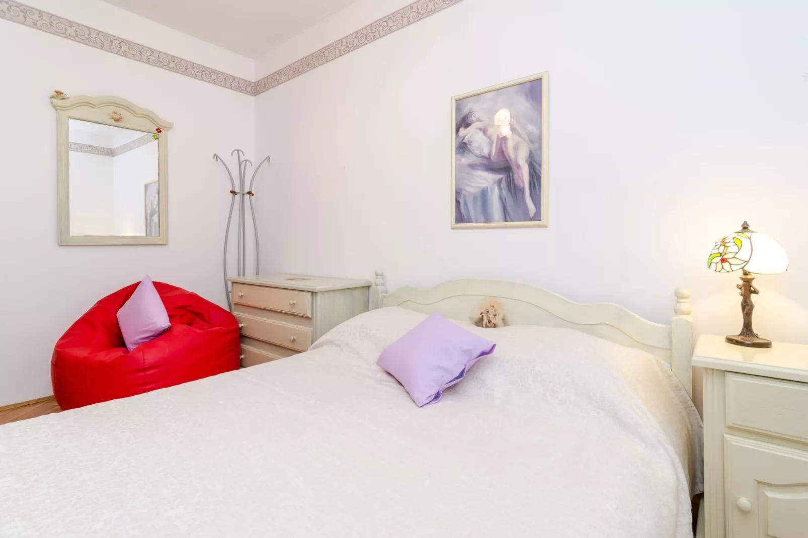 Apartment Paco - Three-Bedroom Apartment with Balcony and Sea View-Schlafzimmer