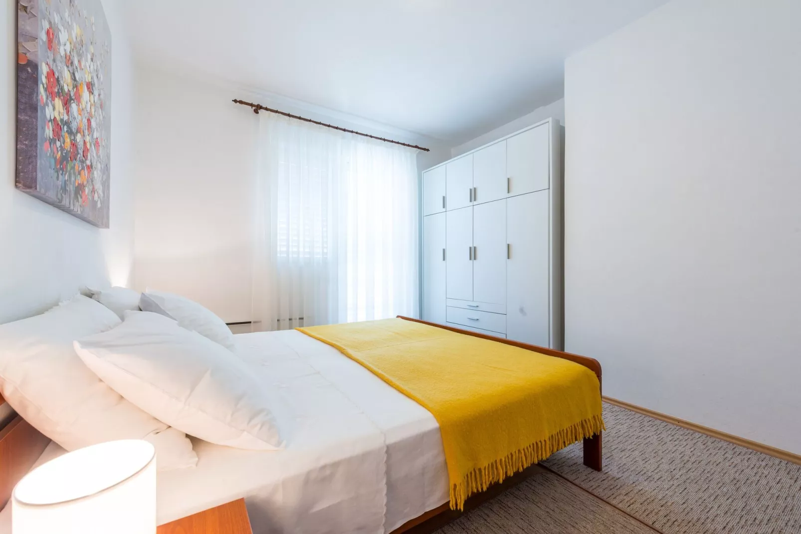 Apartment Lena - Three-Bedroom Apartment with Balcony and Sea View-Schlafzimmer