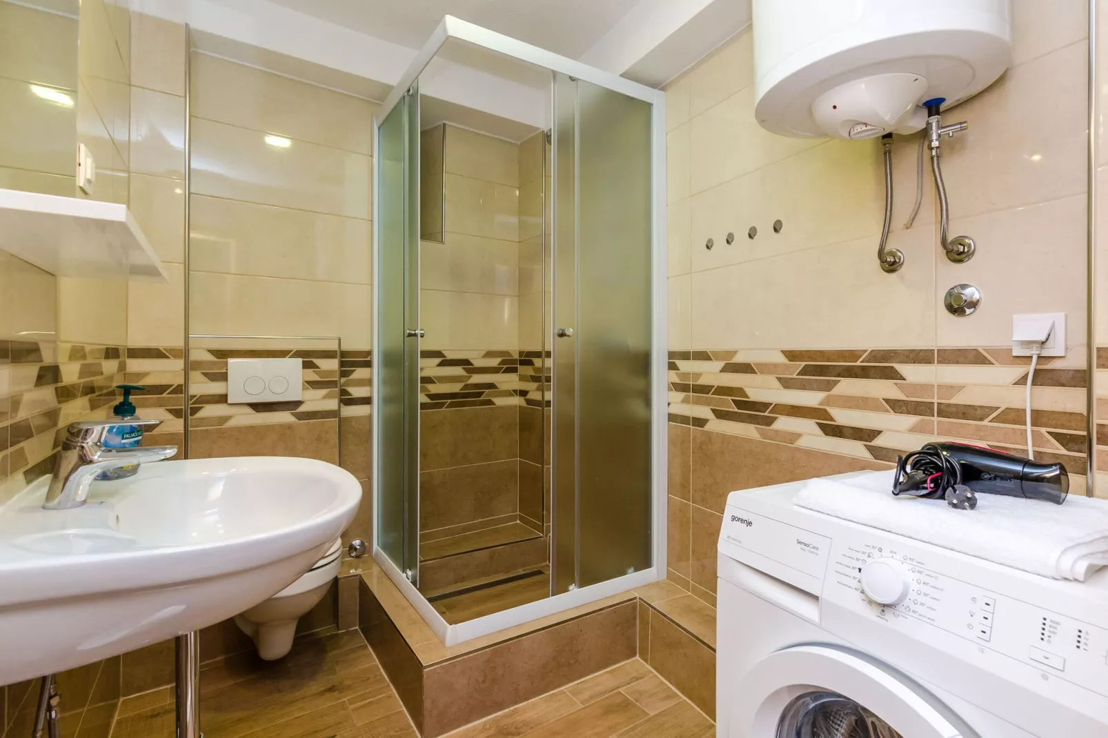 Apartments Paula - One Bedroom Apartment with Shared Terrace-Salle de bain