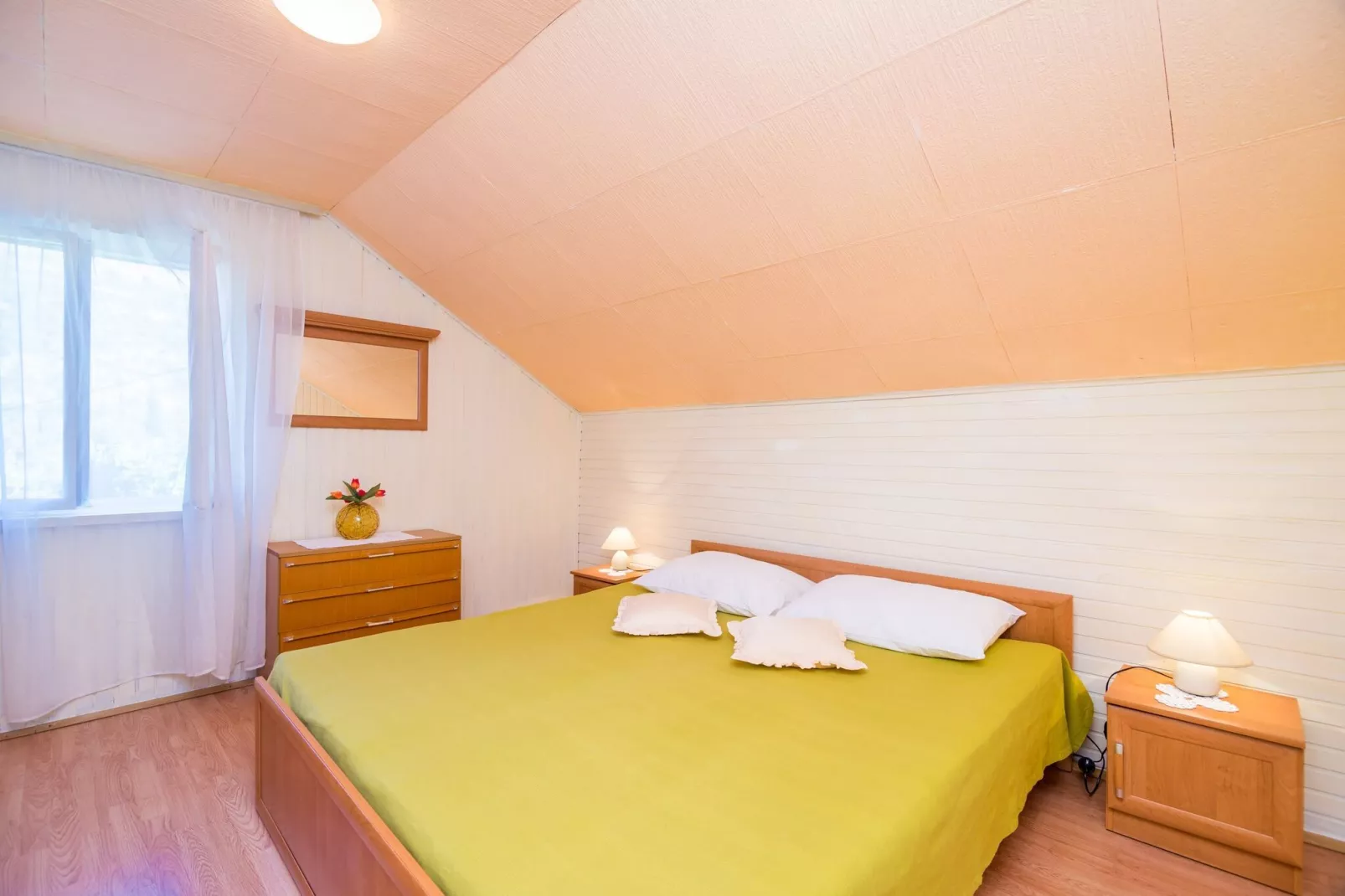Villa Desin - Three Bedroom Apartment with Terrace and Garden View-Bedroom