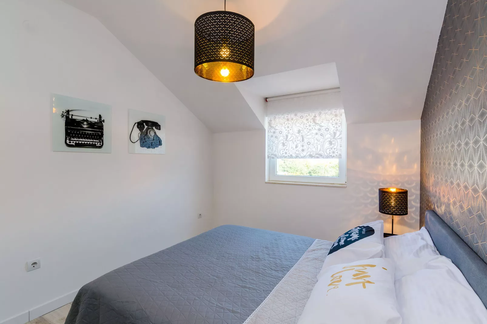 Apartment Sea Shell - Triplex Three-Bedroom Apartment with Terrace-Bedroom